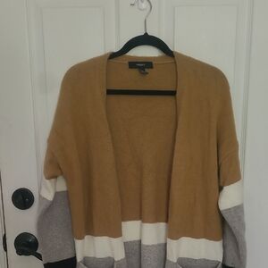 Tan and Gray Women's Sweater